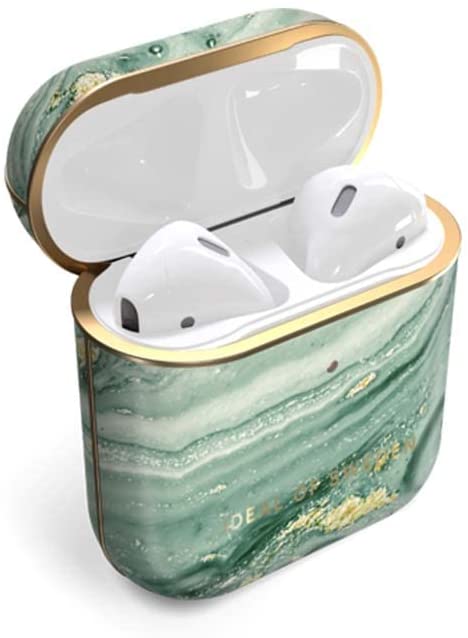 Fashion AirPods Case Mint Swirl Marble