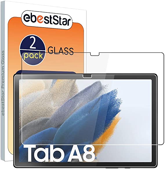 ebestStar - {Pack x2} Tempered Glass Compatible with Samsung Galaxy Tab A8 10.5 (2021) SM-X200 X205 Anti-Breakage, Anti-Scratch, Bubble-Free [Tab: 9.717 x 6.374 x 0.20.2 72 mm. 10.5 inches