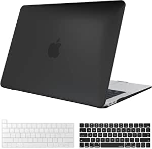 ProCase MacBook Pro 13 Case 2016-2020 Release A2338 M1 A2289 A2251 A2159 A1989 A1706 A1708, Hard Case Shell Cover and Keyboard Skin Cover for MacBook Pro 13 Inch with/Without Touch Bar -Black