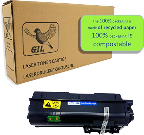 TK1170 TK-1170 Toner Compatible with Kyocera ECOSYS M2040dn / M2540dn / M2640idw Black 7,200 Pages GIL