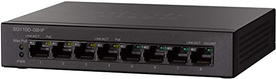 SG110D-08HP 8-Port PoE Gigabit Desktop Switch