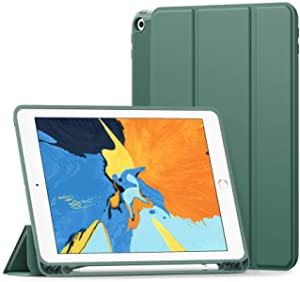 UGREEN iPad 10.2 inches 2019 Protective Case compatible for Apple iPad 7th Gen, Portable Cover Lightweight Stand Case with Clasp, Supports Apple Pencil Pairing, Auto Sleep/Wake- Midnight Green