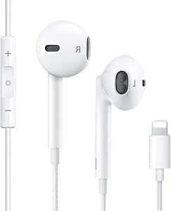 for iPhone Earphones Wired Headphones Built-in Mic&Volume Control & Noise Cancellation In-Ear Earphones Earbuds Compatible for iPhone 11/12/13 Pro/XS Max/8/8plus 7/7plus Support for all iOS