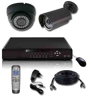 Complete Security Camera Recording System 1 Indoor Camera 1 External Camera