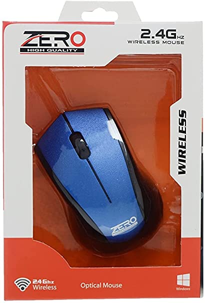 ZERO ZR-1300 Wireless Computer Mouse Laptop and Computer Mouse - Yellow - Red + Office Mouse Pad LKSM-F2