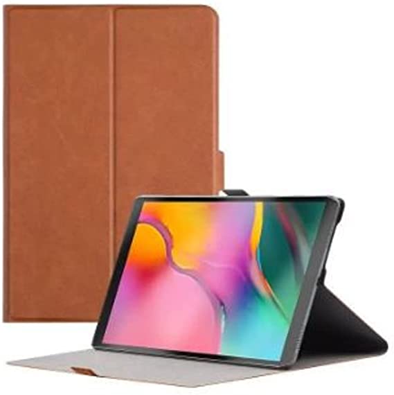 Full Protection Leather Case For Samsung Galaxy Tab A (2019) (10.1") (T510 - T515) - Brown