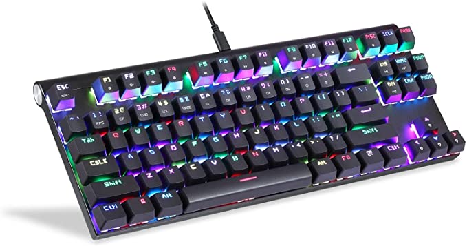 Motospeed CK101 Wired Mechanical Full RGB Backlit Gaming Keyboard [Black] - Red Switches | HighEnd