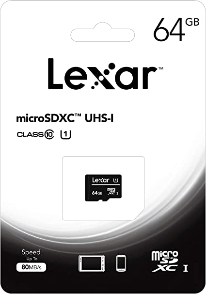 Lexar MicroSD Card UHS-1 Class 10 (64 GB)