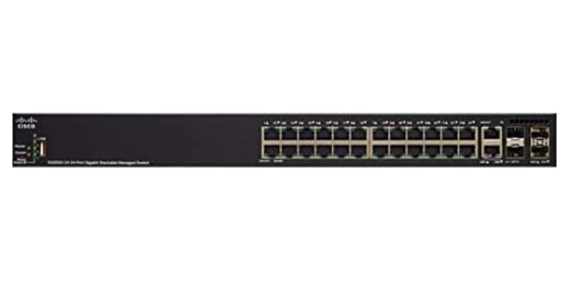 Cisco Small Business SG350X-24P - Commutateur - Géré - 24 x 10/100/1000 (PoE+) + 2 x combo 10 gigabits SFP+ + 2 x 10 Gigabit SFP+ - Montable sur rack - PoE+ (195 W)