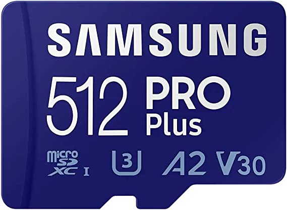 SAMSUNG PRO PLUS MICRO SD 512GB W/ADAPTER