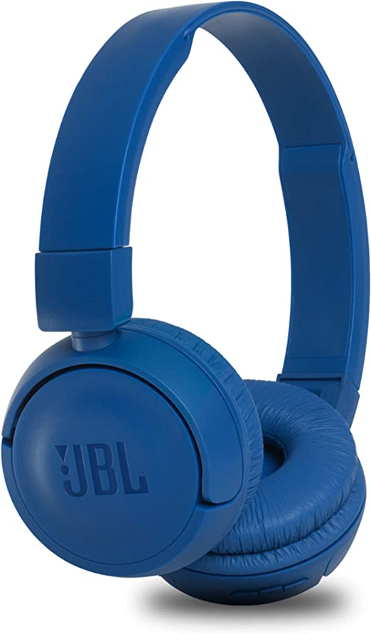 JBL T460BT by Harman, Wireless On Ear Headphones with Mic, Pure Bass, Portable, Lightweight & Flat Foldable, Voice Assistant Support for Mobiles (Blue)