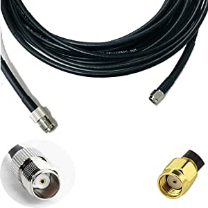 OHM - TNC female To RP-SMA male cable RG58 50ohm 7 Meter length