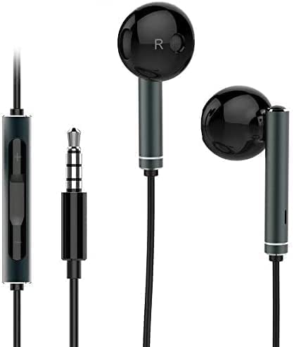 For HUAWEI AM116 IN EAR HI-FI EARPHONE WITH REMOTE AND MICROPHONE BASS 3.5mm SLOT HEADPHONE Black