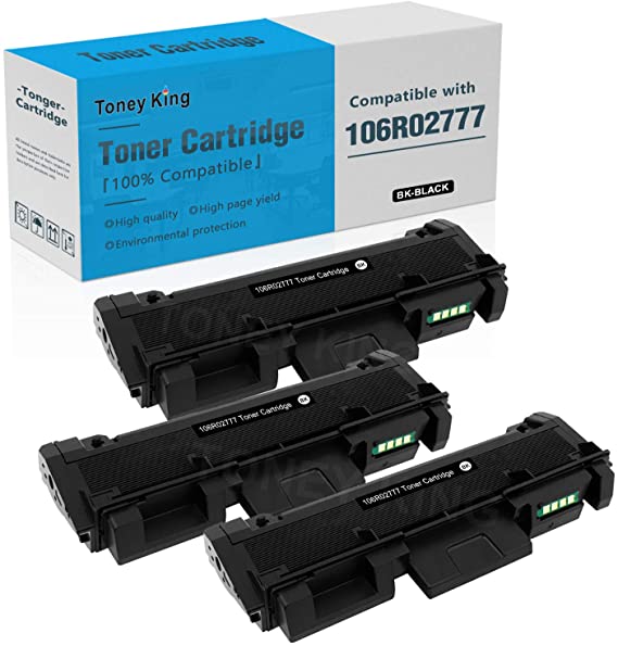 106R02777 Toner Cartridge Compatible for Xerox 3215 106R02777 Toner Replacement for Xerox Phaser 3260DNI 3260DI 3052 3260 WorkCentre 3215NI 3225DNI 3215 3225 Printer by Toney King (3PK x Black)