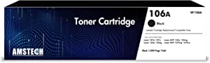 2-Pack 106A W1106A Toner Cartridge Replacement for HP Laser MFP 135wg Toner 107w 137fwg 107a 135ag 135a 135w 137fnw Black Printer Cartridge With Chip