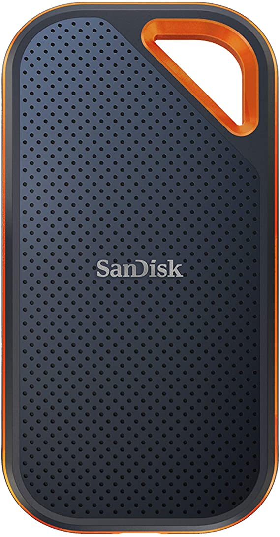 SanDisk Extreme Pro 4TB Portable NVMe SSD, USB C, up to 2000MB/s, Ruggedised and Water Resistant SDSSDE81 4T00 G25, Blue, Extreme Pro, SDSSDE81 4T00 G25, 4 TB