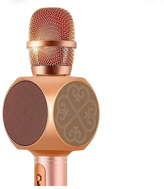 SuYosad YS-63 Bluetooth Magic Karaoke Wireless Microphone And HiFi Speaker - Rose Gold
