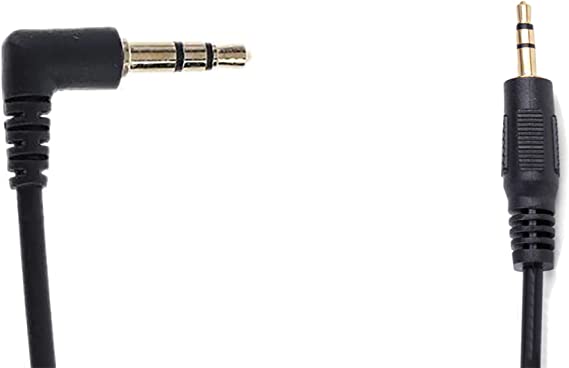 Audio Cable AUX 50cm 3.5mm male to 3.5mm male 1pcs - Black