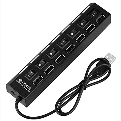 High Speed 7 Port USB 2.0 HUB ON/OFF Sharing Switch For Laptop PCamazon13719