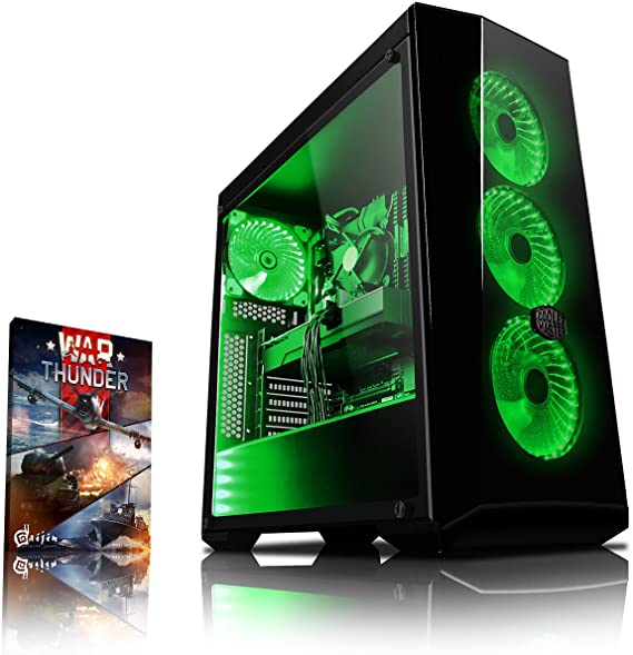 Vibox Gaming Desktop PC - (Green) (Intel Core i7 8700K Processor, 8 GB RAM, 1 TB HDD, 8 GBNVIDIA GeForce GTX 1080 Graphics)