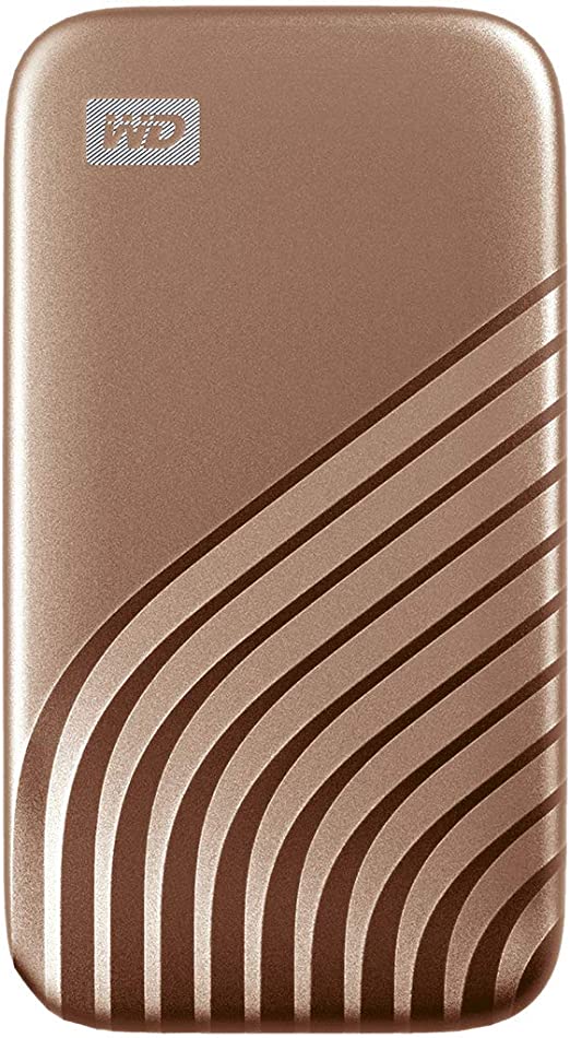 WD 500GB My Passport SSD - Portable SSD, up to 1050MB/s Read and 1000MB/s Write Speeds, USB 3.2 Gen 2 - Gold