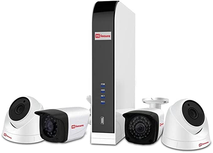 hi secure HS-1008 Security Systems DVR KIT 8CH + 4 camera