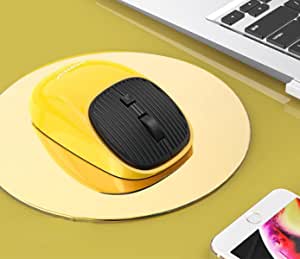 FOREV FV-169 Wireless Rechargeable Mouse – 4 Buttons 1600DPI – 2.4Ghz 10m Range | Yellow