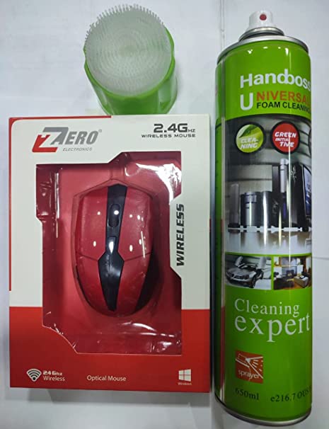 ZR1300 Zeroa Wireless Mouse + Large Laptop Foam Bottle (110 Fairy Offers 125 Lions For A Simple Time)