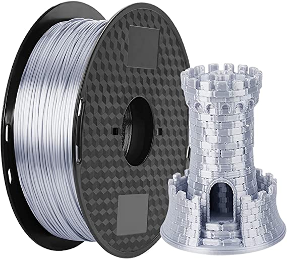 3D Printing Filament PLA 1.75mm Silver 1KG