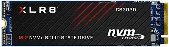 PNY XLR8 CS3030 500GB M.2 PCIe NVMe Gen3 x4 Internal Solid State Drive (SSD), Read up to 3,500 - M280CS3030-500-RB