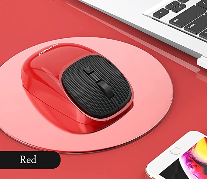 FOREV FV-169 Wireless Rechargeable Mouse – 4 Buttons 1600DPI – 2.4Ghz 10m Range | Red