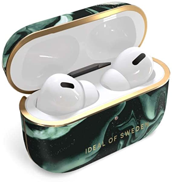 Fashion AirPods Case Pro Golden Olive Marble