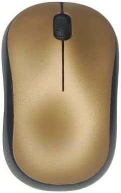 USB 2.4GHZ Wireless Optical Mouse 1600DPI for Laptop and Mac (Gold)