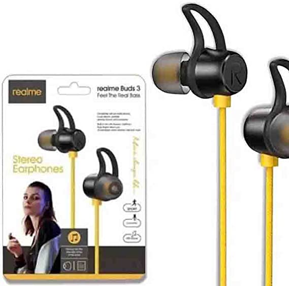 Earphones Buds 3 Feel The Real Boss - Black Yellow