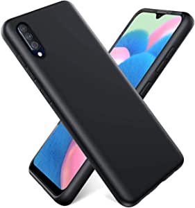 Verco Mobile Phone Case for Samsung Galaxy A50, Silicone, Samsung A30s Case, Flex TPU Gel [Soft Inner Lining] Case for Galaxy A50, Protective Case, Shockproof, Black