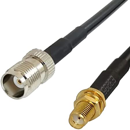 OHM - TNC female To SMA female cable RG58 50ohm 12 Meters length