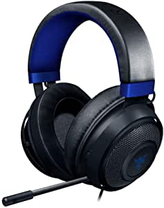 Razer Kraken Gaming Headset: Lightweight Aluminum Frame, Retractable Noise Isolating Microphone, For PC, PS4, Nintendo Switch- Black/Blue