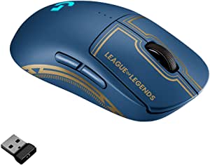 Logitech G PRO Wireless RGB Gaming Mouse [League Of Legends Edition] | Hero 25K Sensor With 25,600 DPI | 4-8 Customizable Buttons | 60-Hours Battery | 80 Grams