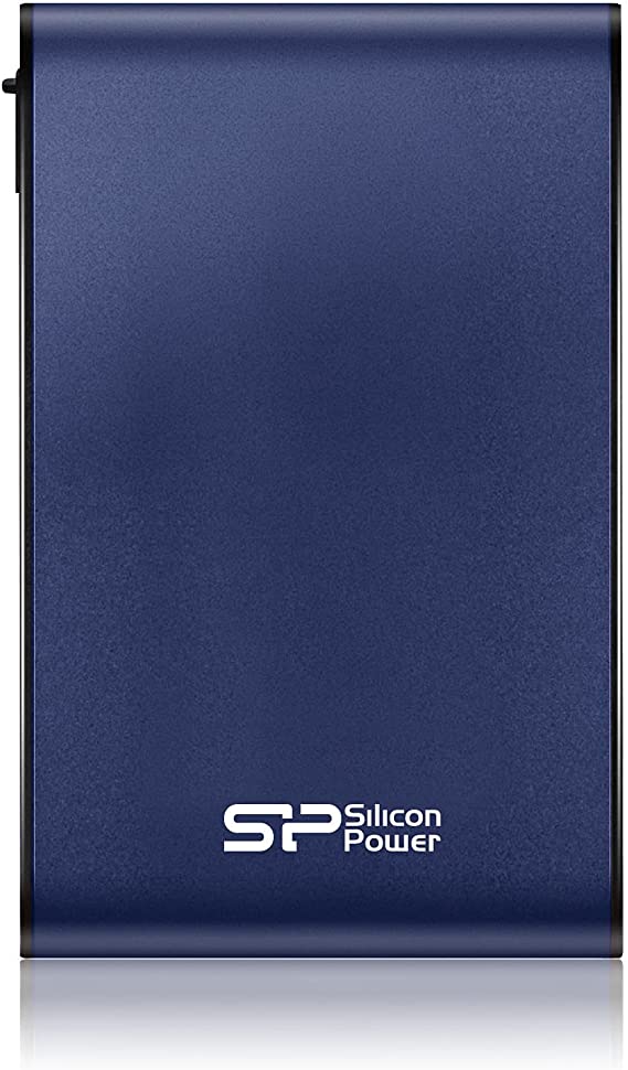 Silicon Power 1 TB Portable External Hard Drive Rugged Armor A80 Shockproof, Waterproof 2.5-Inch USB 3.0, IEC 529 IPX7 Military Grade, Xbox One and PlayStation 4, Blue