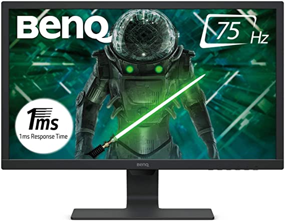 BenQ 27 Inch 1080p Eye Care Gaming Monitor 1ms 75Hz LED (GL2780), Brightness Intelligence, Anti-glare, Flicker-free, Slim Bezel, Cable Management System, HDMI, ePaper Mode