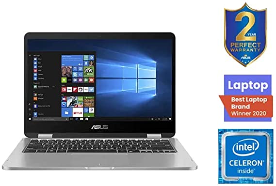 ASUS Vivobook Flip 14 TP401MA, Celeron N4020,4GB RAM, 128 GB SSD, Intel UHD Graphics 600,14in FHD