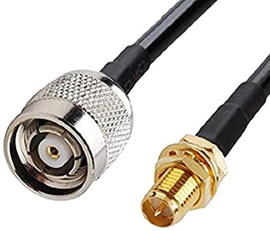OHM - RP-TNC male To RP-SMA female cable RG58 50ohm 20 Meters length