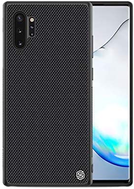 Nillkin Case for Samsung Galaxy Note 10 Plus + (6.8" Inch) / Samsung Galaxy Note 10 Plus 5G Textured Series Nylon Fiber Tough & Durable PC + TPU Material Luxury Protect Black