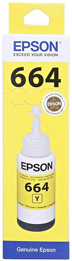 Epson Ink Cartridge - T6644, Yellow 70ml Ink Bottle