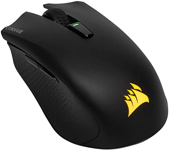 Corsair Harpoon Wireless RGB Wireless Rechargeable Optical Gaming Mouse with Slipstream Technology (10000 DPI Optical Sensor, Backlit RGB Multicolour Lighting) - Black