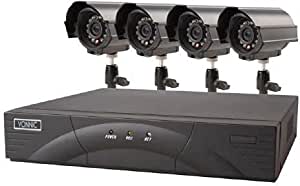 4 surveillance cameras and a recording device , 2724288251456