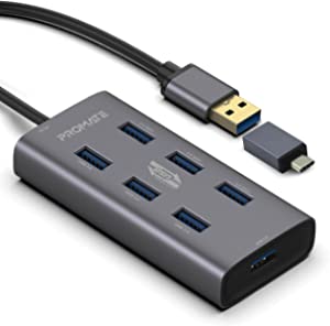 Promate 7 Ports USB Hub - 6959144045368