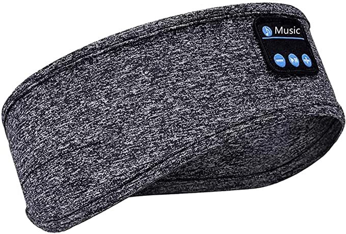 olyone Sleep Headphones Bluetooth Headband, Upgrage Wireless Sports Headband Headphones with Thin Speakers, Sleeping Headsets Earbuds for Workout, Running, Yoga, Travel, Gift for Women Men (Gray)