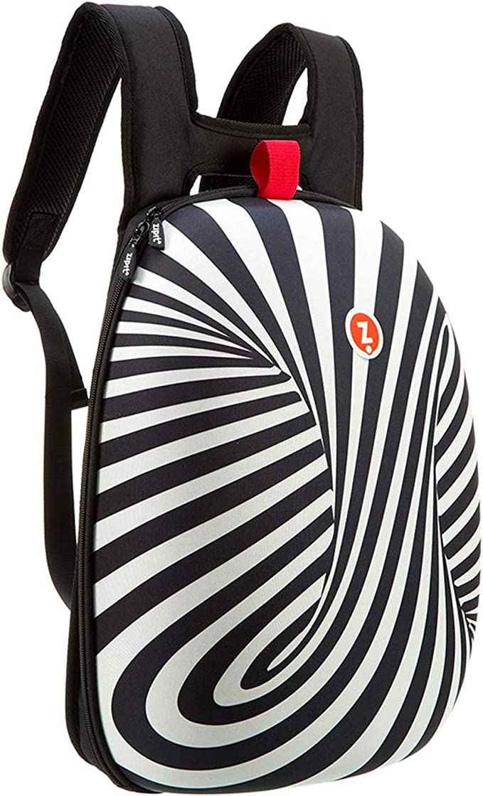 ZIPIT Shell Laptop Backpack, Black & White, ZSHL-BWS