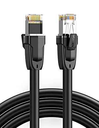 UGREEN Cat 8 Ethernet Cable 50FT, Cat8 RJ45 Network LAN Cord High Speed Compatible for Gaming PS5 PS4 Xbox One PS3 Modem Router PC Mac Laptop 50FT